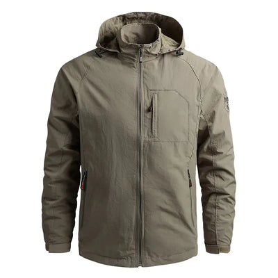 Men's Windproof Warm Casual Jacket for Outdoor Use