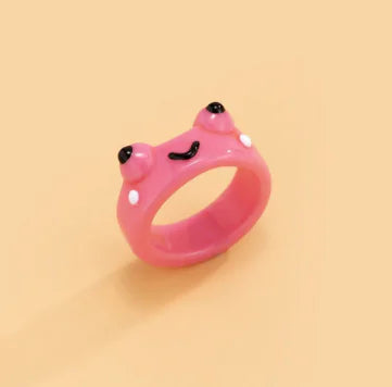 Cute Simple Boyfriend Exclusive Lonely Frog Ring