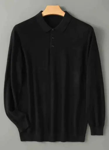 Men Long-sleeved Knitted Shirt