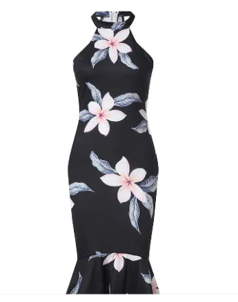 Floral Dress, Off-Shoulder Evening Gown