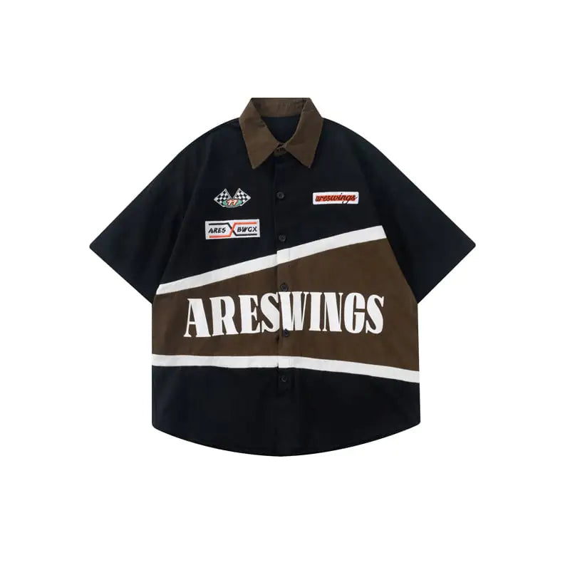 American Vintage Embroidered Heavy Bike T-Shirt