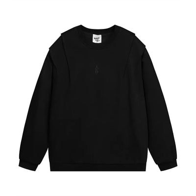 Fashion Solid Color Loose Sweater Men