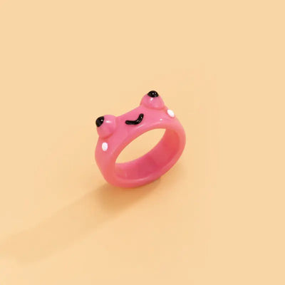 Cute Simple Boyfriend Exclusive Lonely Frog Ring