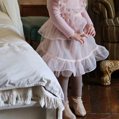 Girls' Sweet Fluffy Padded Culottes Skirts