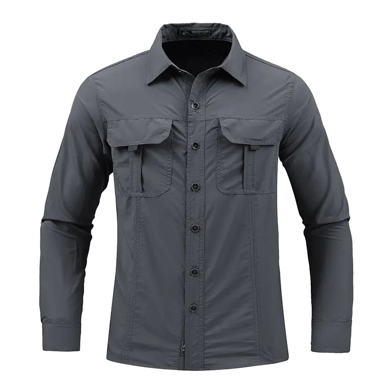 Men's Long Sleeve Quick-Dry Outdoor Shirt for Spring/Summer