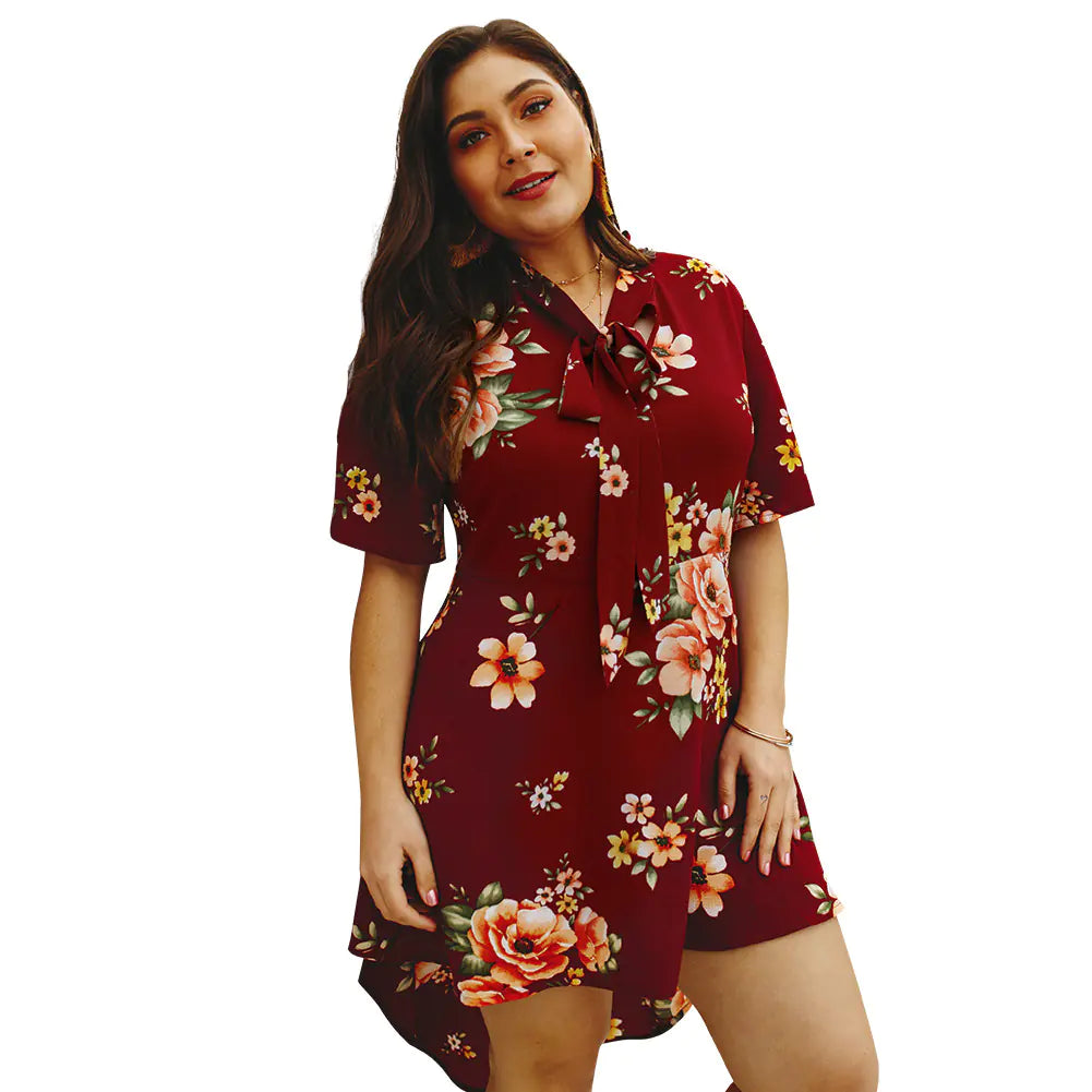 Floral Dress, Trendy Dress, Plus Size Dress