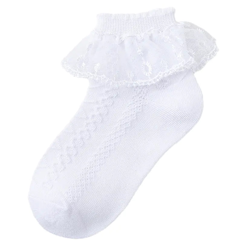Children's Thin Breathable Lace Socks