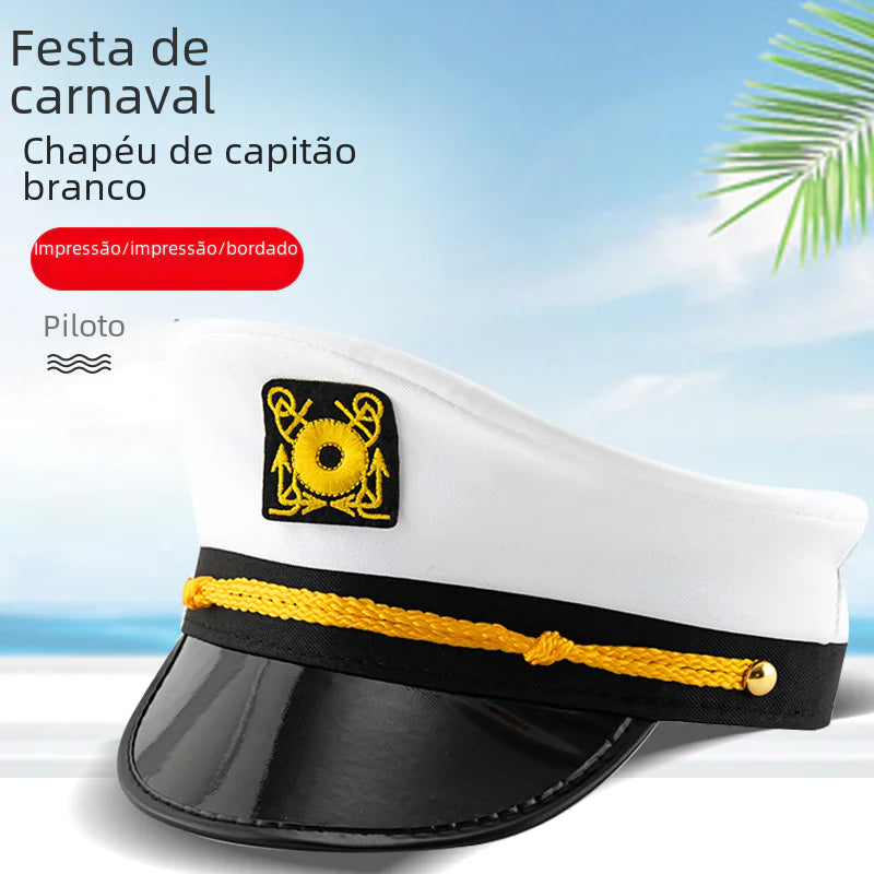 Wholesale White Captain Hat for Role Play and Parties