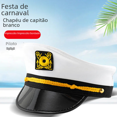 Wholesale White Captain Hat for Role Play and Parties