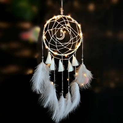 Handmade LED Dream Catcher for Bedroom Decor (1 PCS)