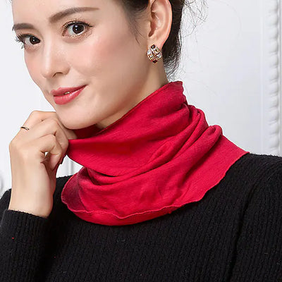Autumn Winter 100% Wool Double-Layer Neck Warmer