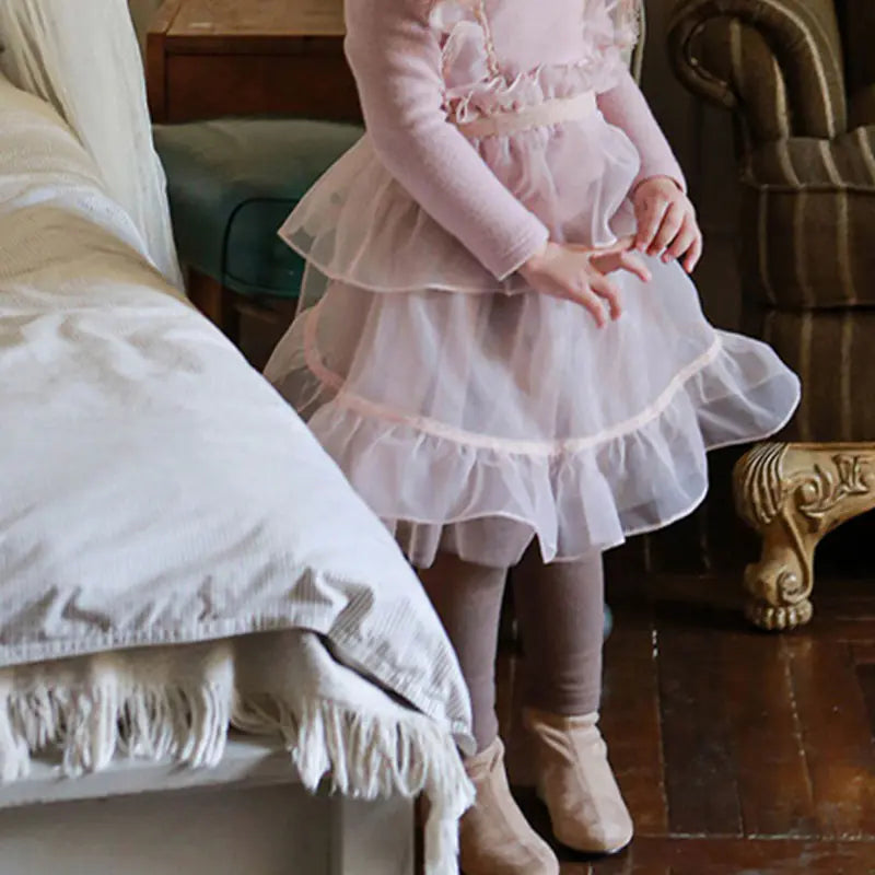 Girls' Sweet Fluffy Padded Culottes Skirts