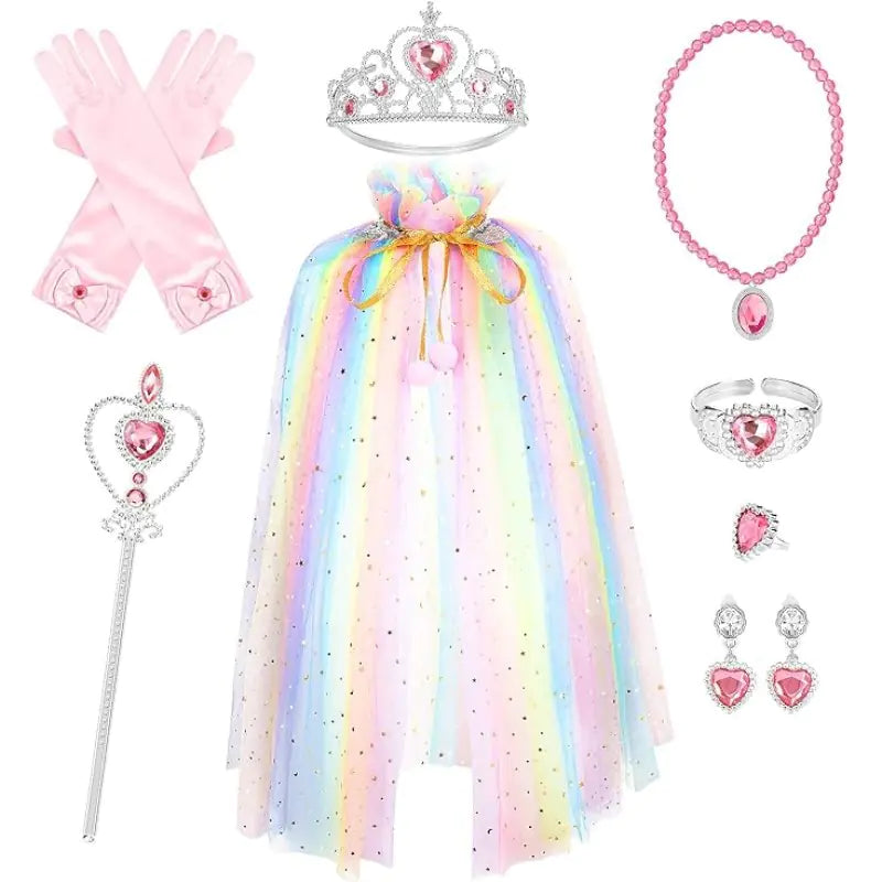 Elsa Cape for Girls - Frozen Themed Halloween Costume