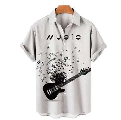 Hawaiian Casual Polyester Shirt for Men