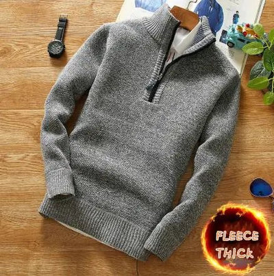 Autumn Winter Men Fleece Knitting Sweaters - ActOn