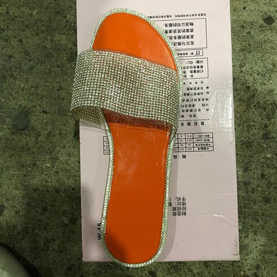 Large Rhinestone Sandals and Slippers for Women