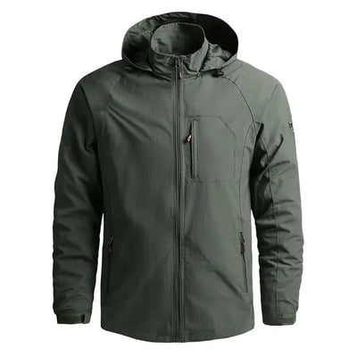 Men's Windproof Warm Casual Jacket for Outdoor Use