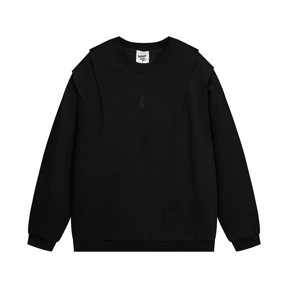 Fashion Solid Color Loose Sweater Men