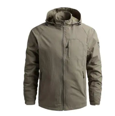 Men's Windproof Warm Casual Jacket for Outdoor Use