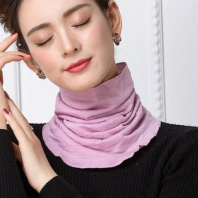 Autumn Winter 100% Wool Double-Layer Neck Warmer