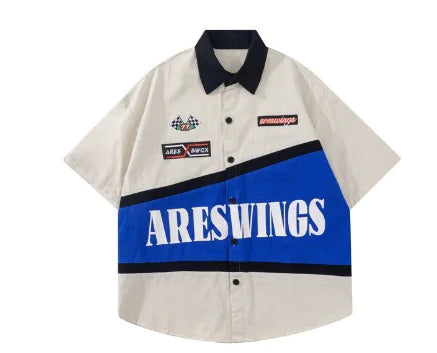 American Vintage Embroidered Heavy Bike T-Shirt