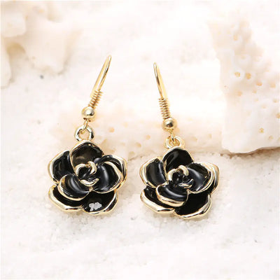 Rose Flower Earrings, Fashion Studs and Dangles
