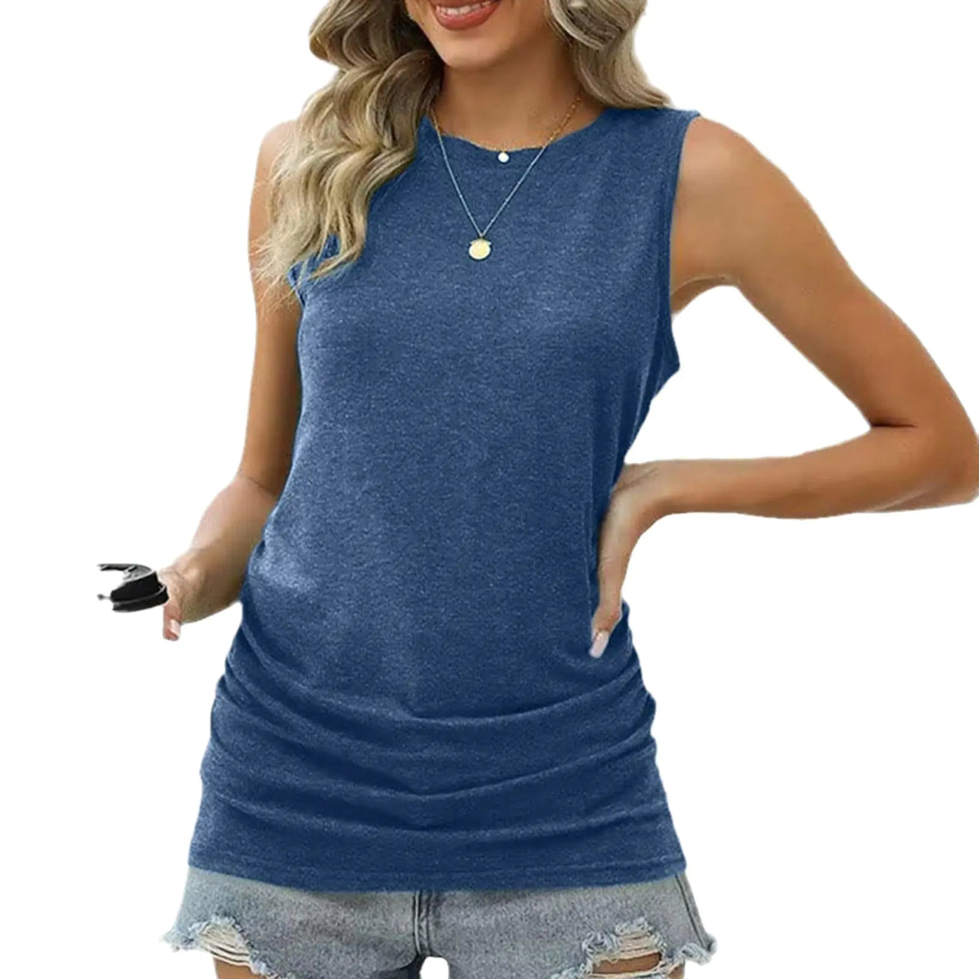 2024 Women's Summer Solid Color Sleeveless Top