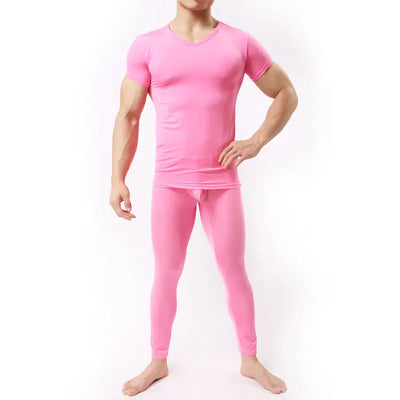 Soft Solid Color Nylon Underwear T-shirt