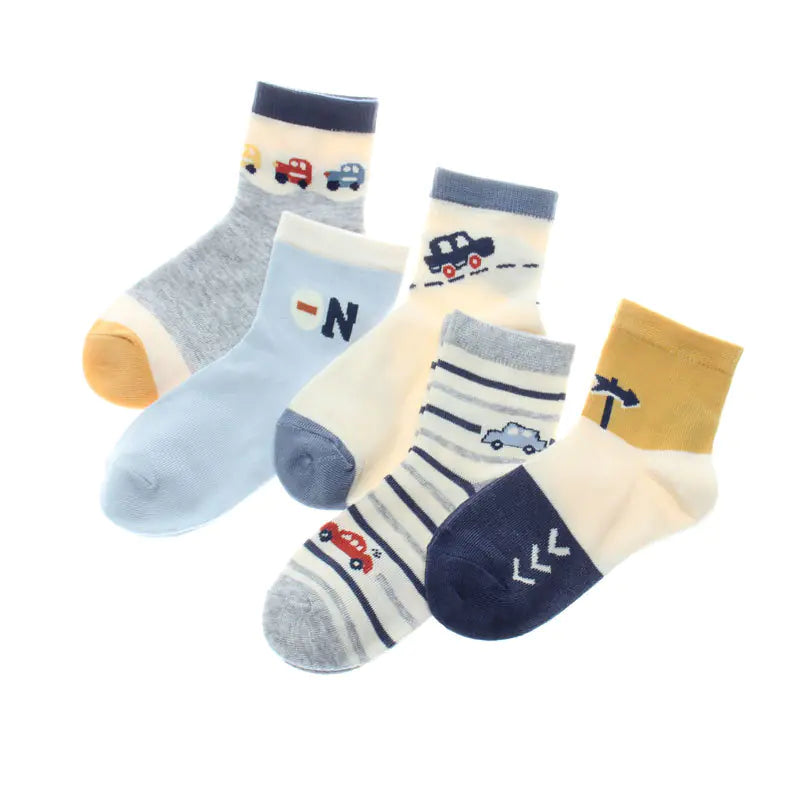 Kids' Cotton Socks for Boys and Girls (Spring/Summer)