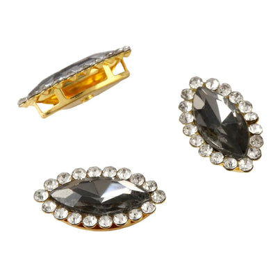 Colorful Glass Teardrop Rhinestone Hair Accessories