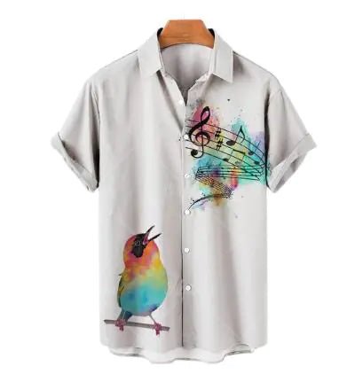 Hawaiian Casual Polyester Shirt for Men - ActOn