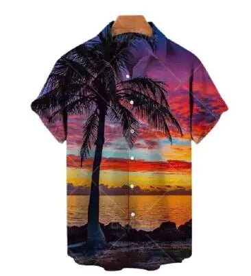 Hawaiian Casual Polyester Shirt for Men - ActOn