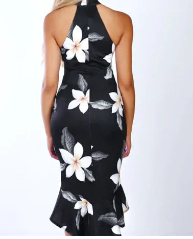 Floral Dress, Off-Shoulder Evening Gown