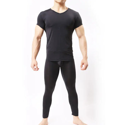 Soft Solid Color Nylon Underwear T-shirt