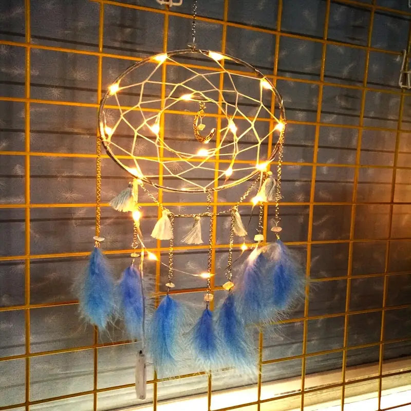 Handmade LED Dream Catcher for Bedroom Decor (1 PCS)