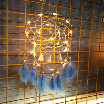 Handmade LED Dream Catcher for Bedroom Decor (1 PCS)