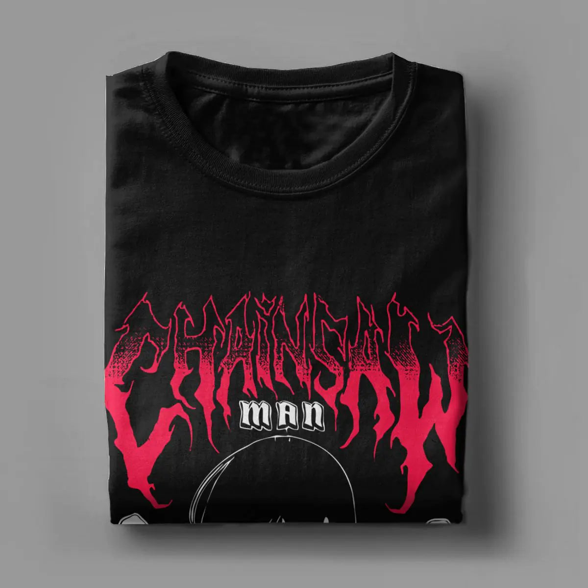 Men's Cotton T-Shirt with Retro Anime Scene Design