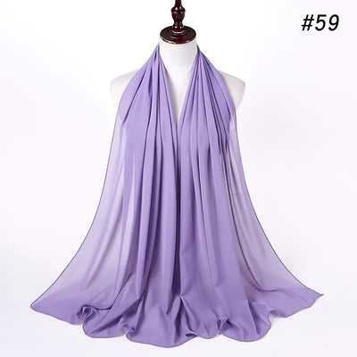 86 Color Pearl Chiffon Bubble Scarf for Women