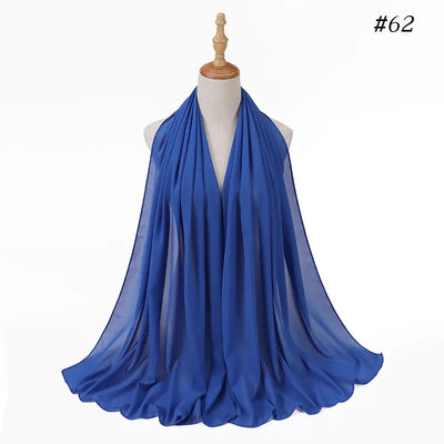 86 Color Pearl Chiffon Bubble Scarf for Women