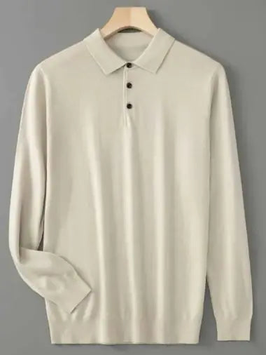 Men Long-sleeved Knitted Shirt