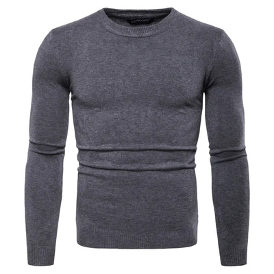 Men's Long Sleeve Round Neck Knitted Sweater