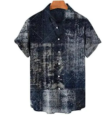 Hawaiian Casual Polyester Shirt for Men