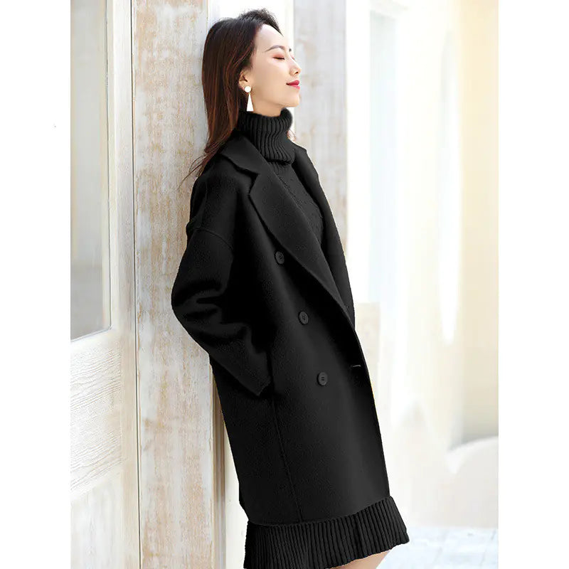 Double-Breasted Double-Faced Cashmere Coat