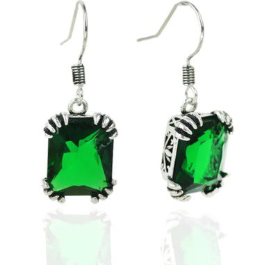 Vintage Square Zircon Ear Studs and Earrings