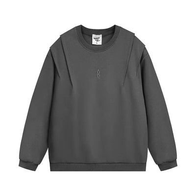 Fashion Solid Color Loose Sweater Men