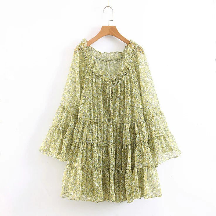 Loose - Fit Yellow Floral Dress for Women - ActOn