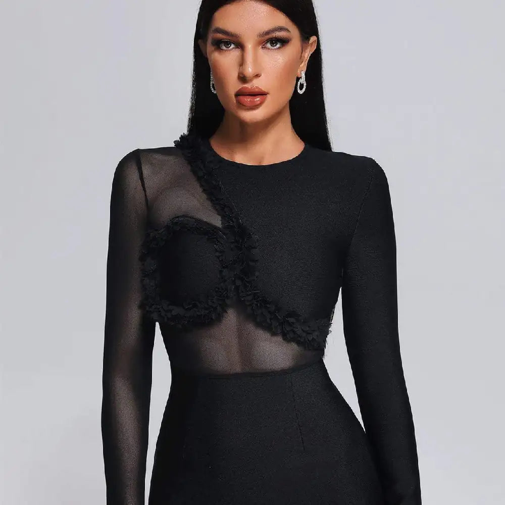 Women's Mesh Stitching Fashion Dress