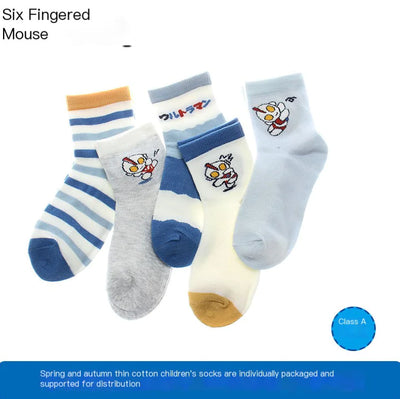 Kids' Cotton Socks for Boys and Girls (Spring/Summer)
