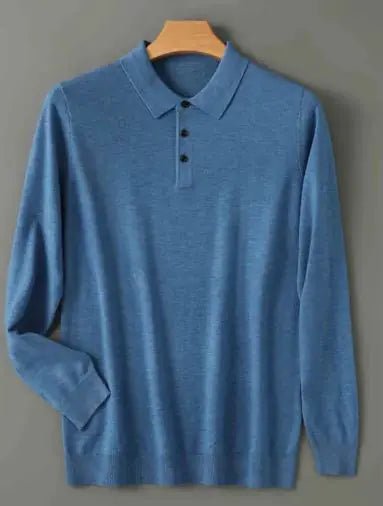 Men Long - sleeved Knitted Shirt - ActOn