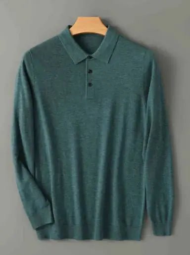 Men Long - sleeved Knitted Shirt - ActOn